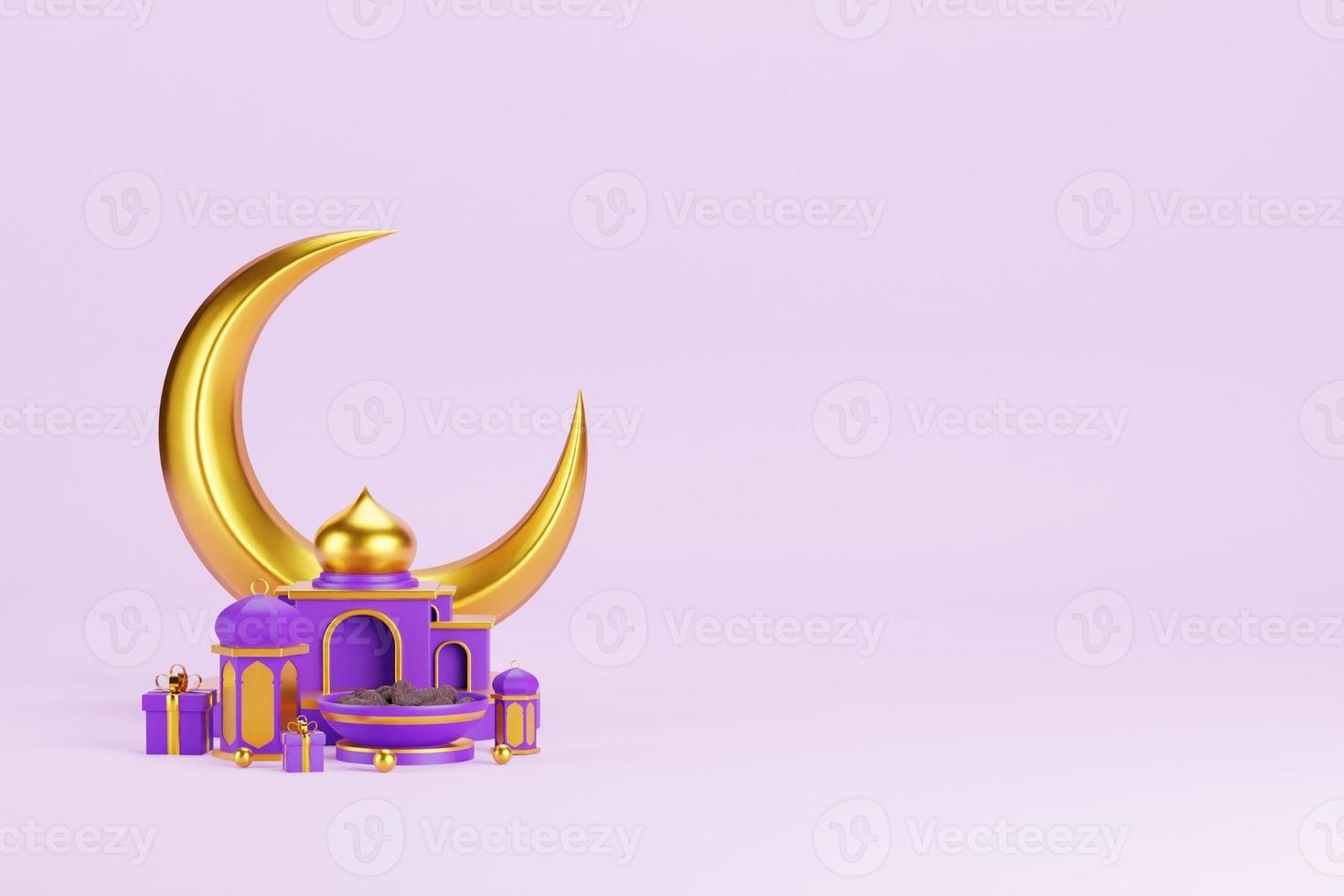 Islamic 3D Background photo