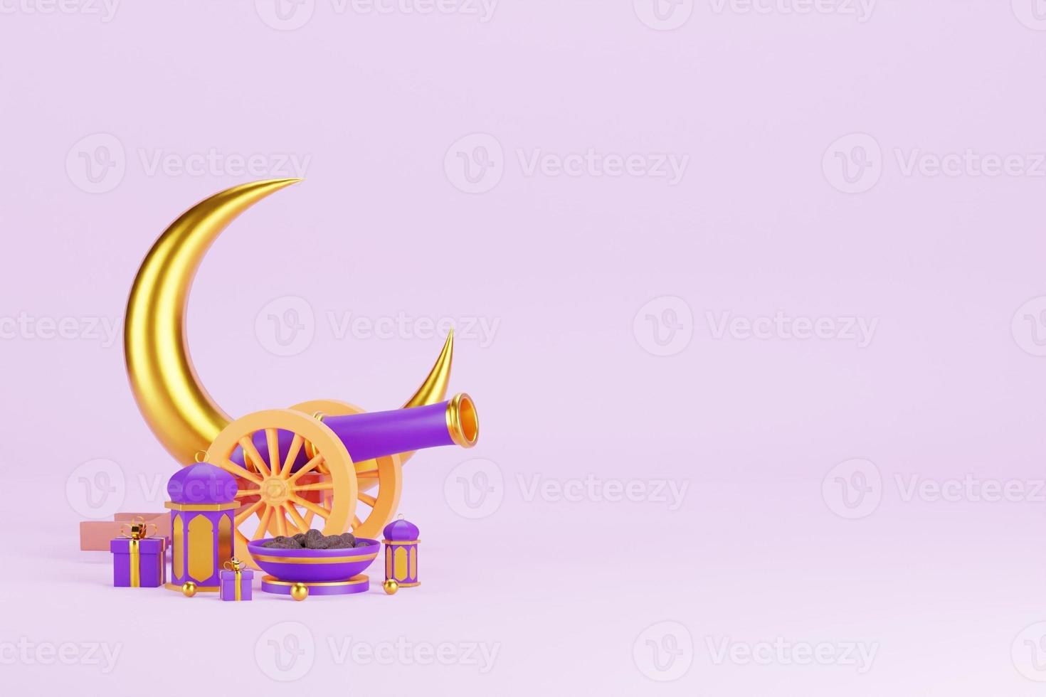 Islamic 3D Background photo