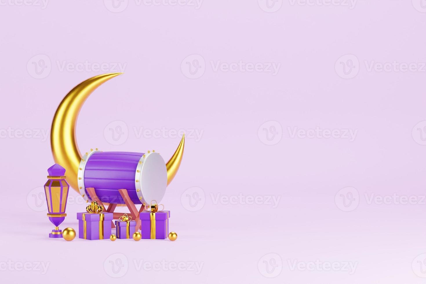 Islamic 3D Background photo