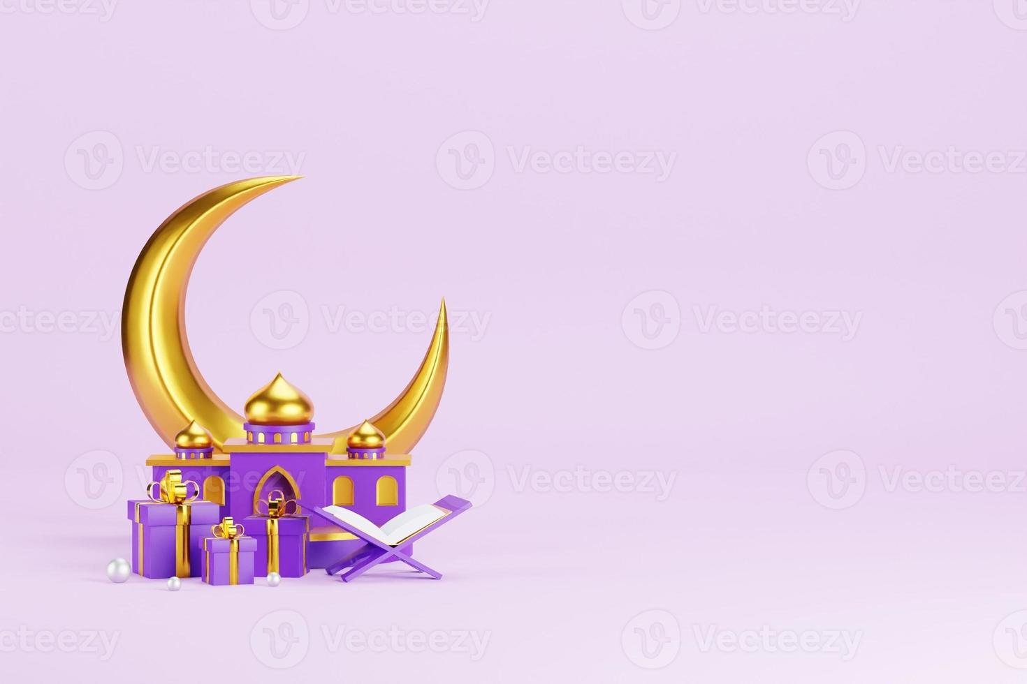 Islamic 3D Background photo