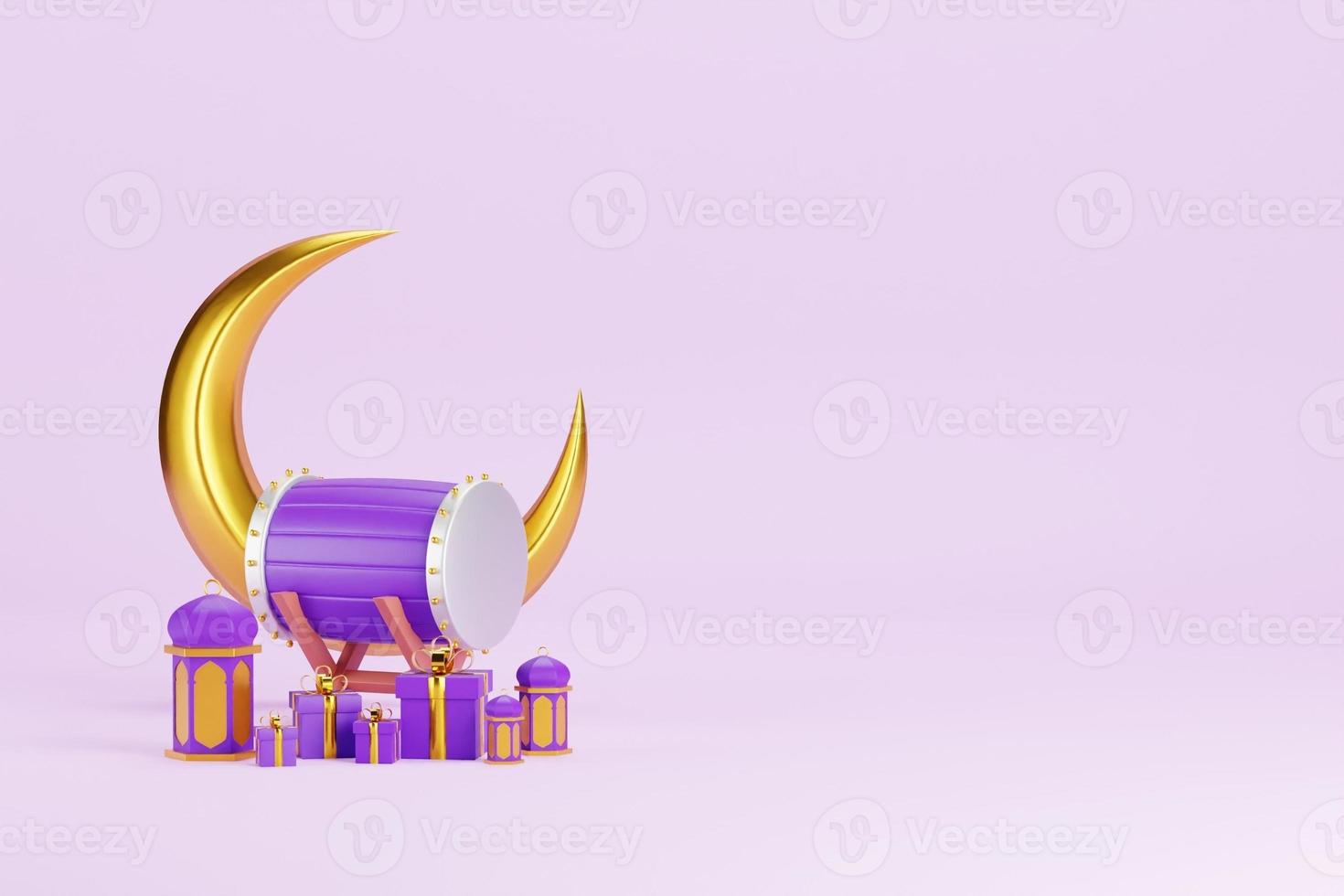 Islamic 3D Background photo