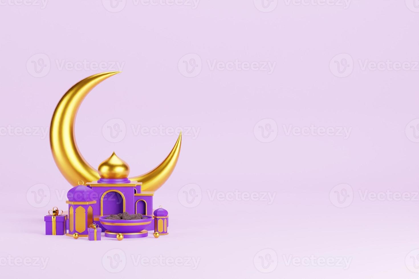 Islamic 3D Background photo