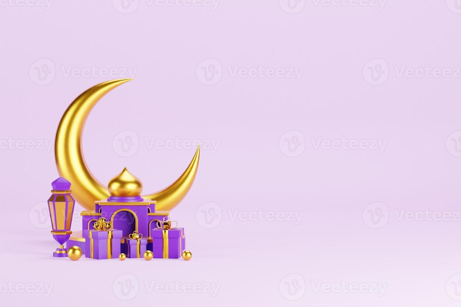 Islamic 3D Background photo