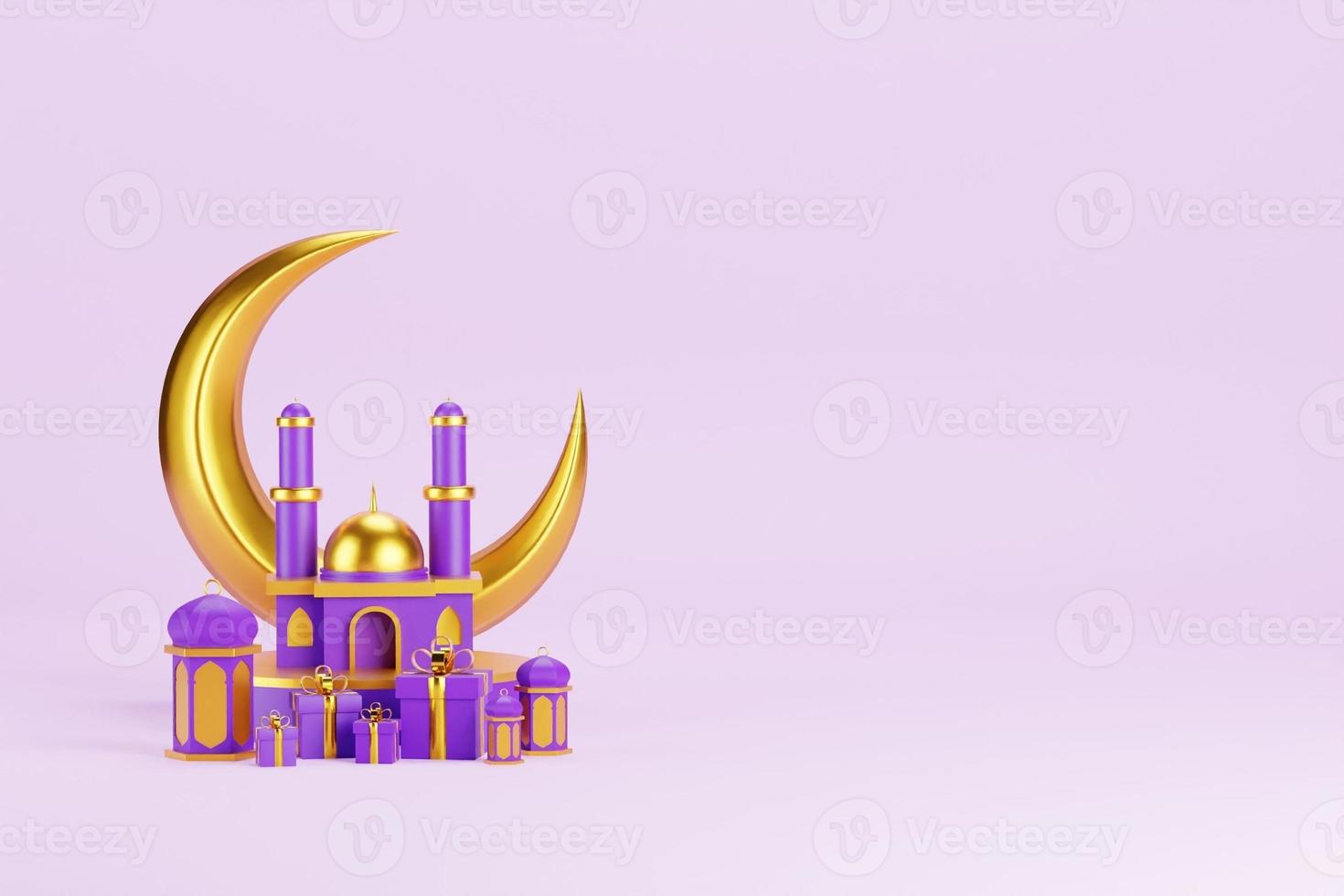 Islamic 3D Background photo