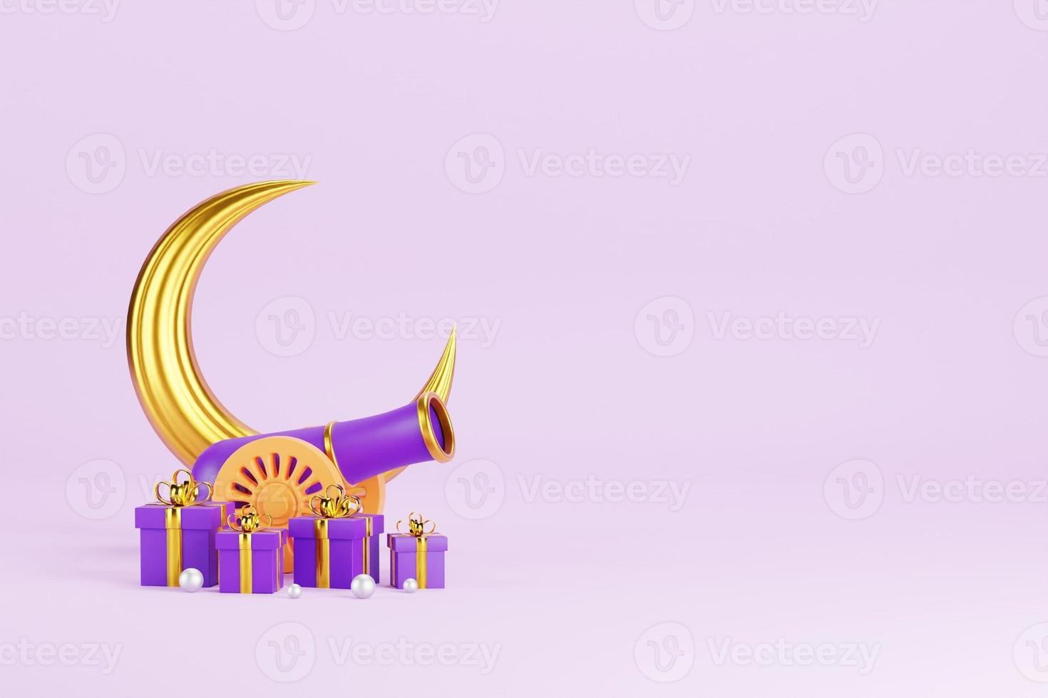 Islamic 3D Background photo