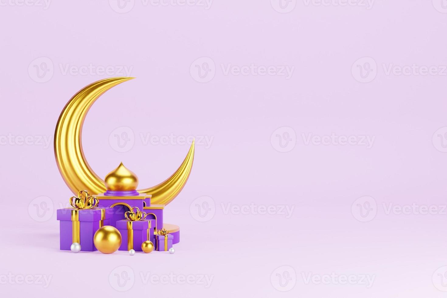 Islamic 3D Background photo