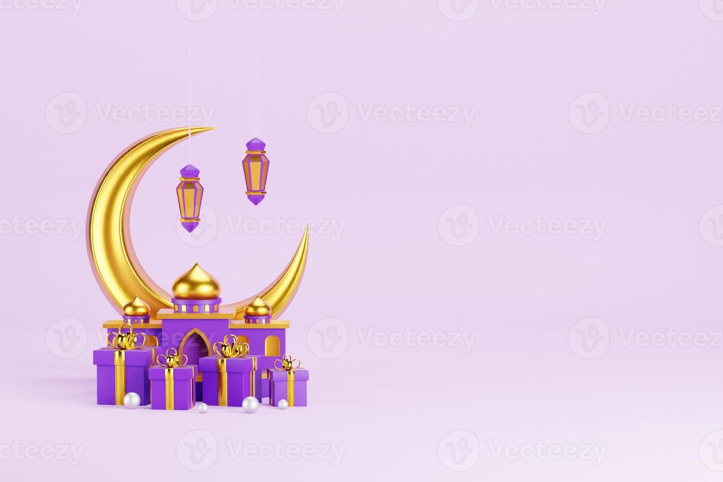 Islamic 3D Background photo