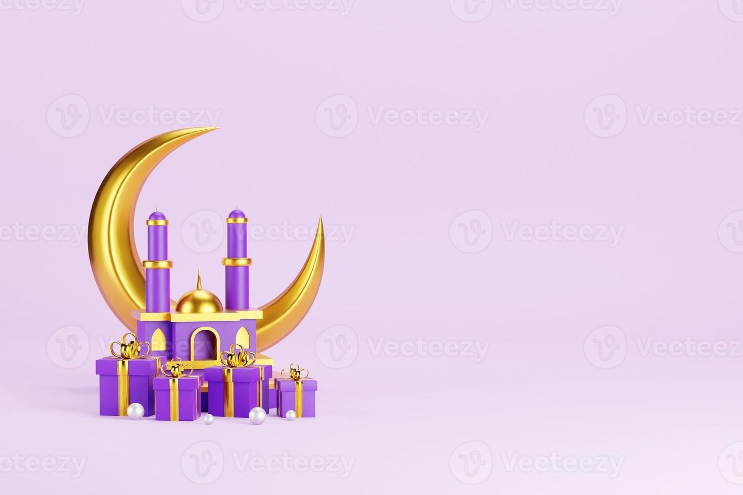 Islamic 3D Background photo