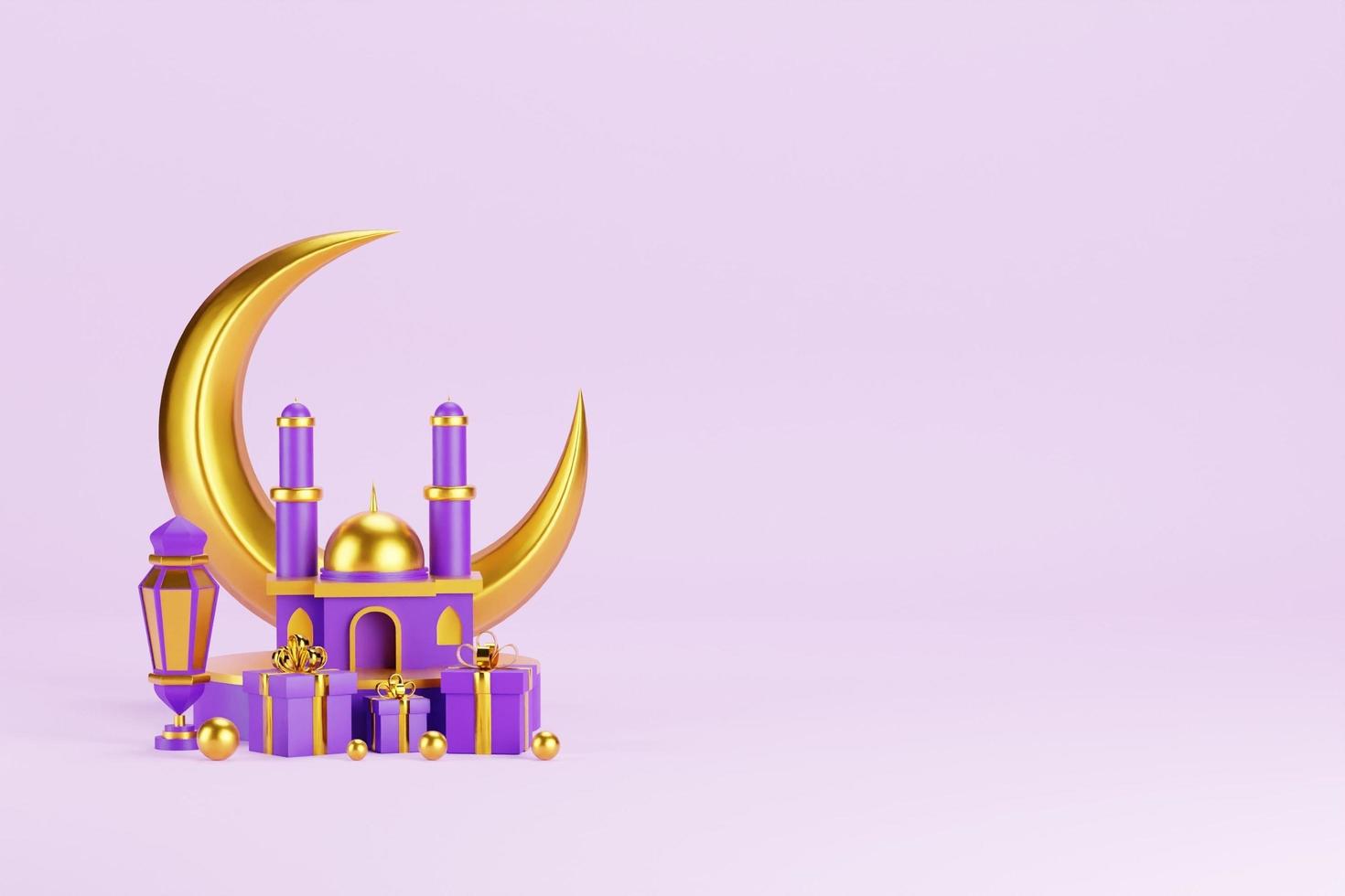 Islamic 3D Background photo