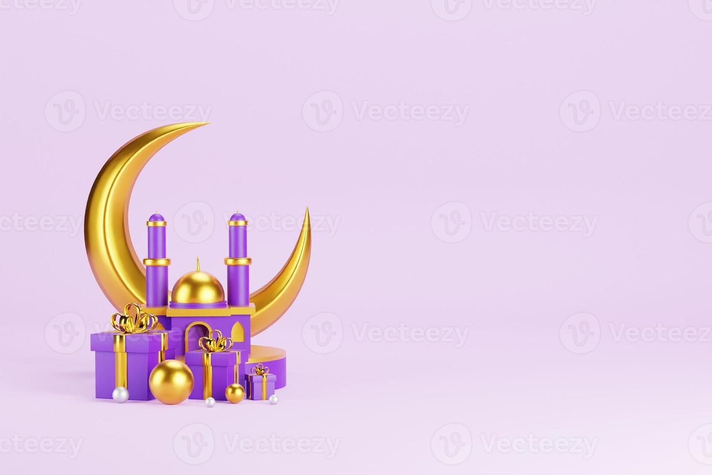 Islamic 3D Background photo