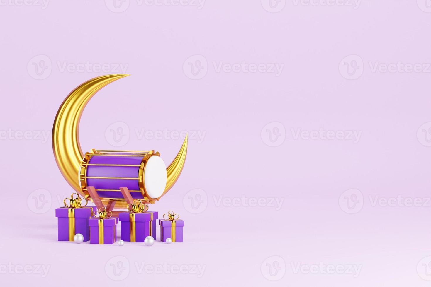 Islamic 3D Background photo