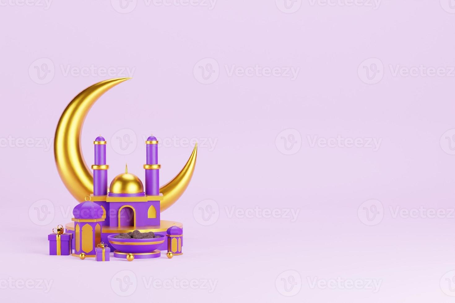 Islamic 3D Background photo