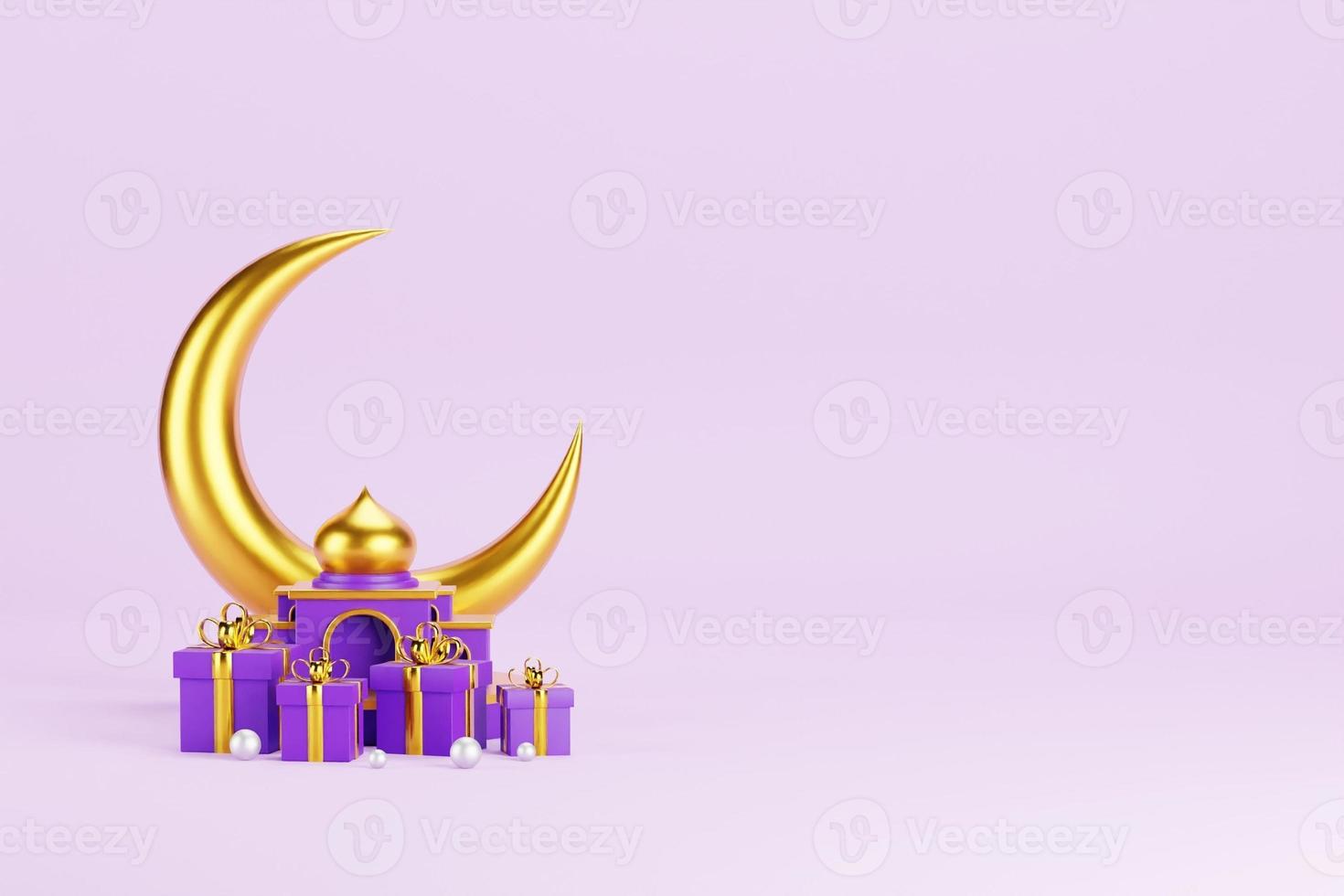 Islamic 3D Background photo