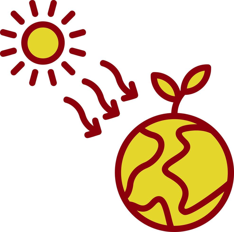 Sun Radiation Vector Icon Design