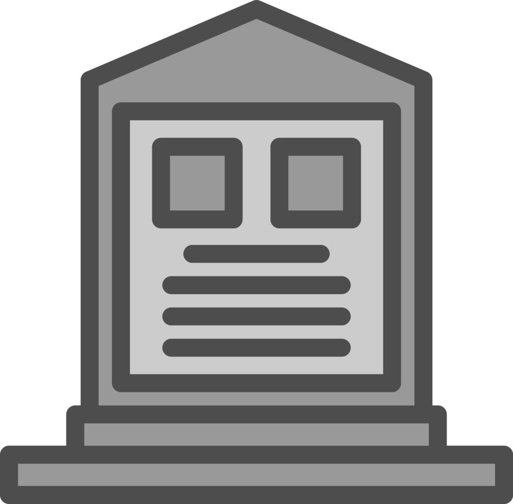 Cemetery Vector Icon Design