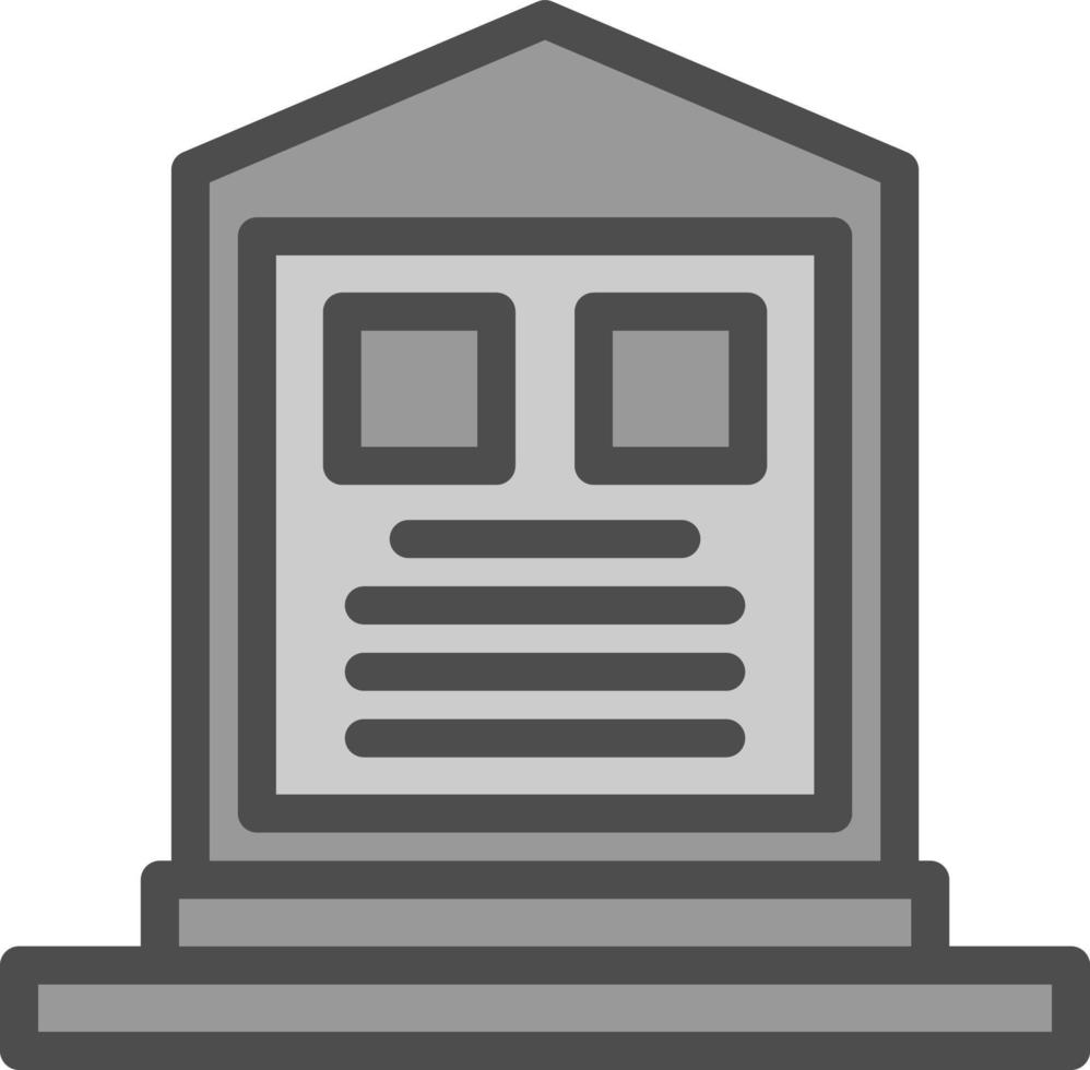 diseño de icono de vector de cementerio