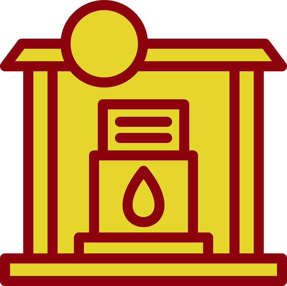 Gas Station Vector Icon Design