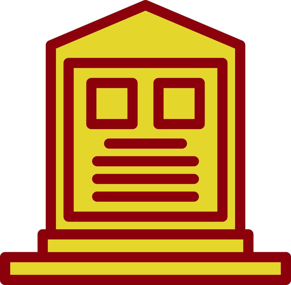 Cemetery Vector Icon Design