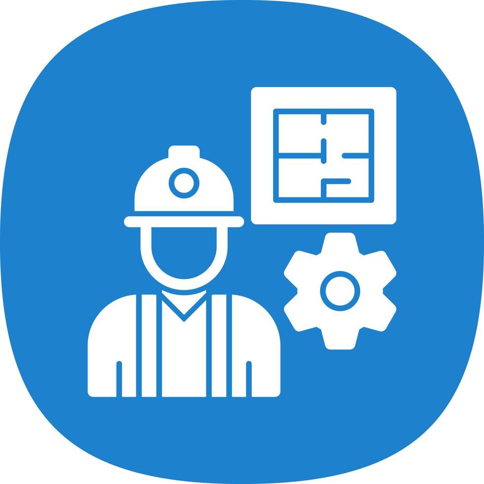 Civil Engineer Vector Icon Design