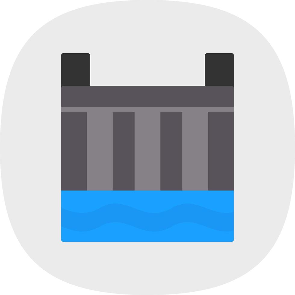Hydro Power Plant Vector Icon Design
