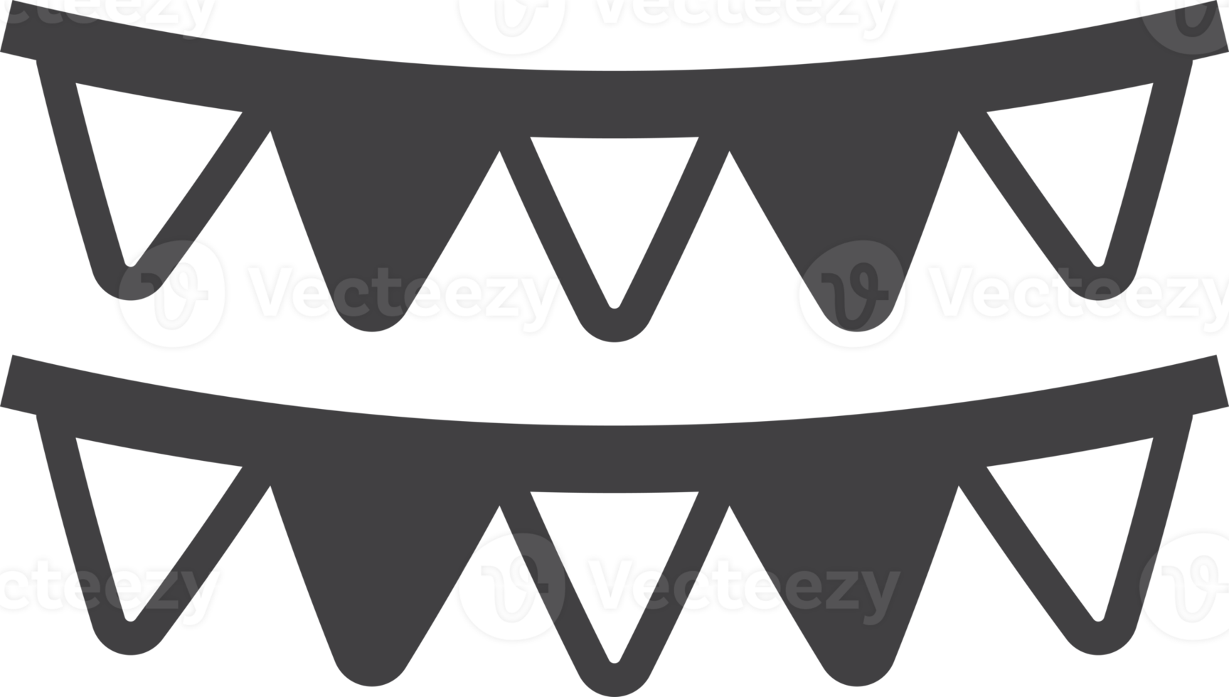 party flag illustration in minimal style png