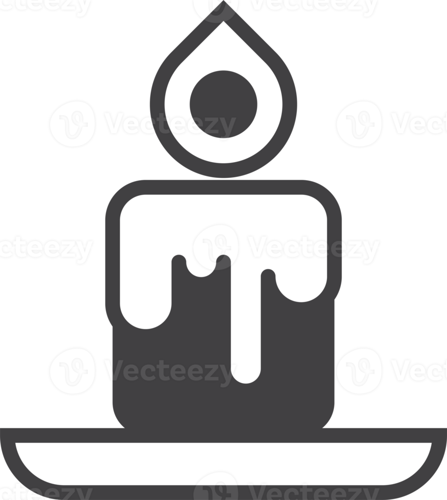 ljus och ljusstakar illustration i minimal stil png