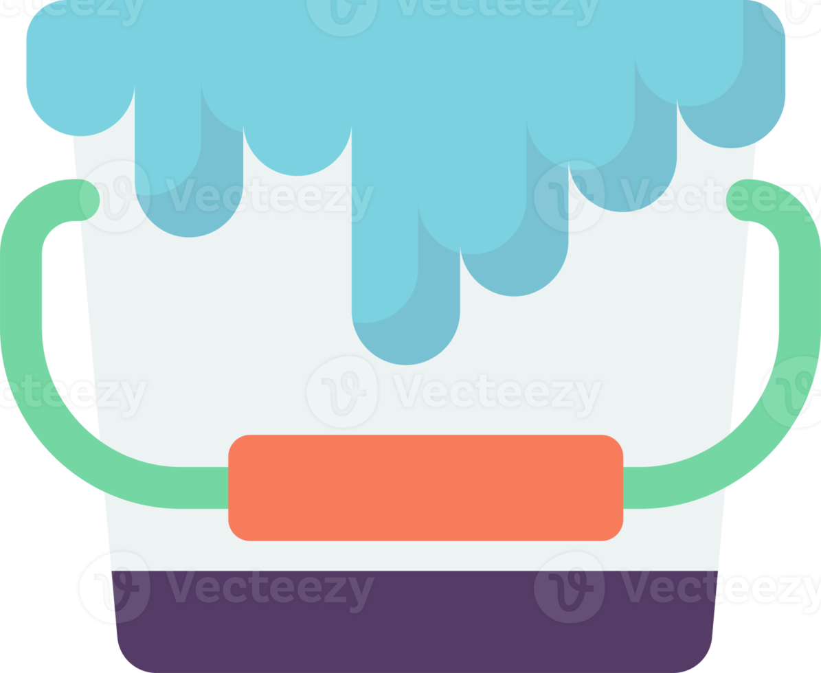 paint bucket illustration in minimal style 16414917 PNG