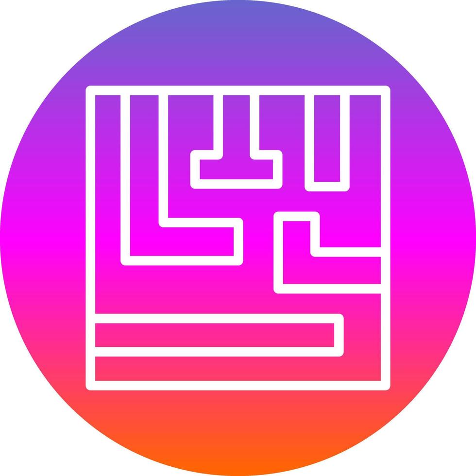 Maze Vector Icon Design