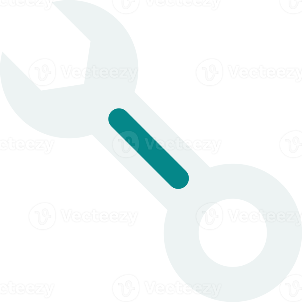 wrench illustration in minimal style png