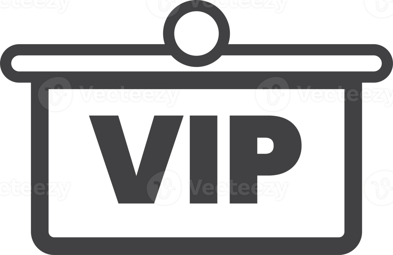 VIP card illustration in minimal style png