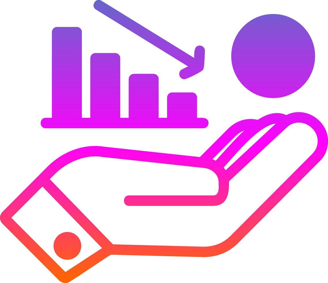 Loss Vector Icon Design