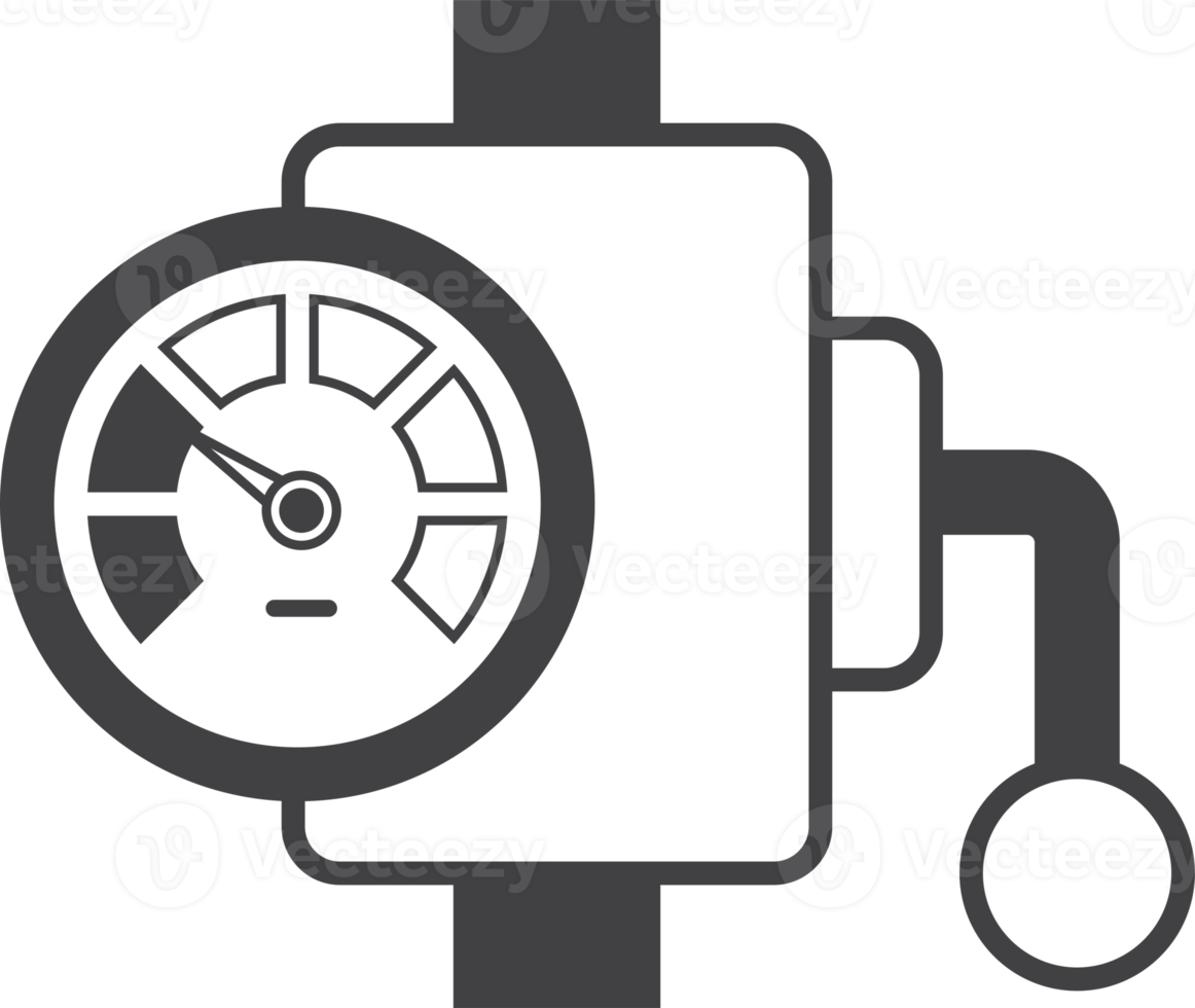 meters voor machines illustratie in minimaal stijl png