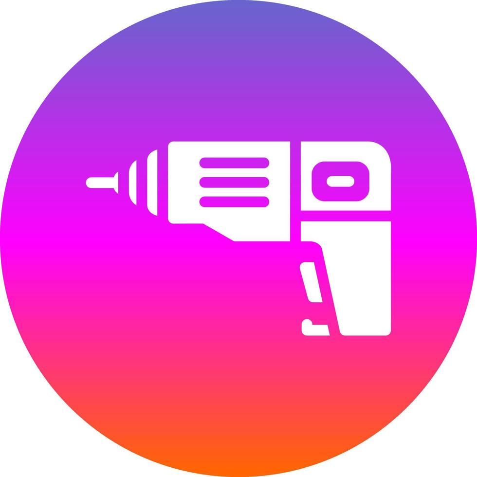 Drill Machine Vector Icon Design