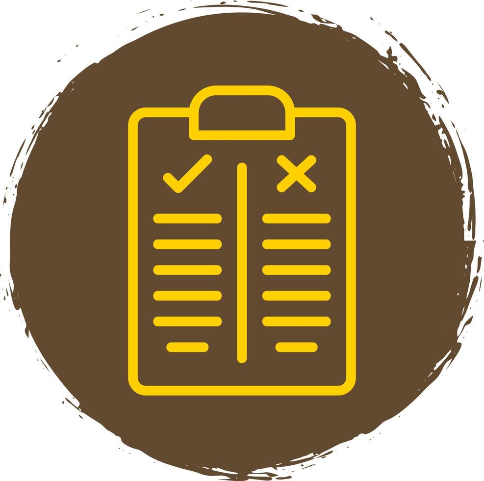 Pros and Cons Vector Icon Design