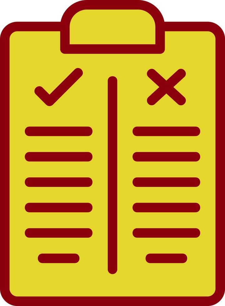 Pros and Cons Vector Icon Design