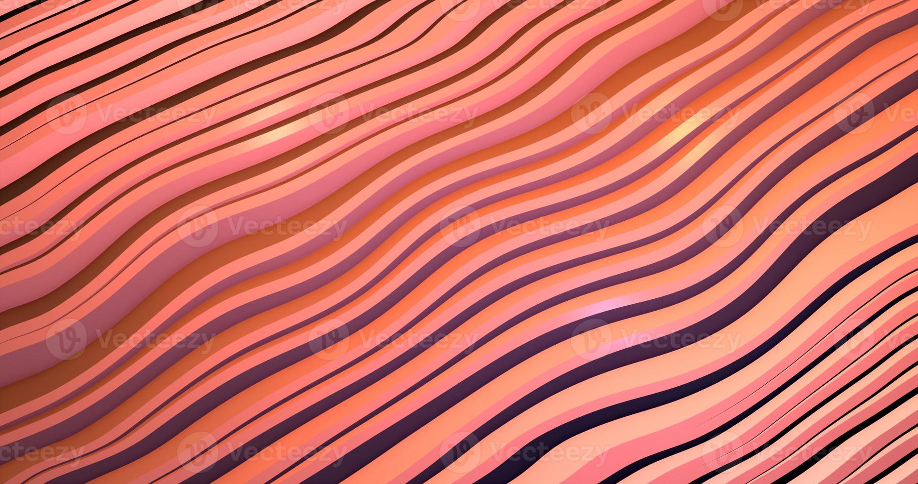 Abstract background of red diagonal gradient unusual shiny bright beautiful lines and moving waves photo