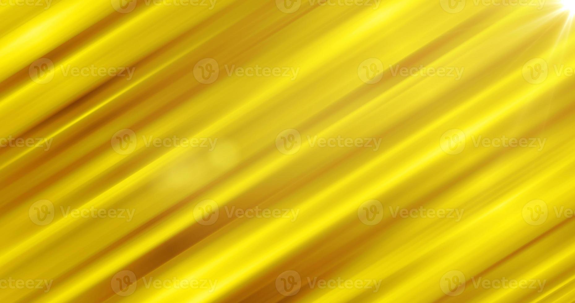 Abstract background of diagonal yellow gold iridescent sticks of lines stripes of bright shiny glowing beautiful photo