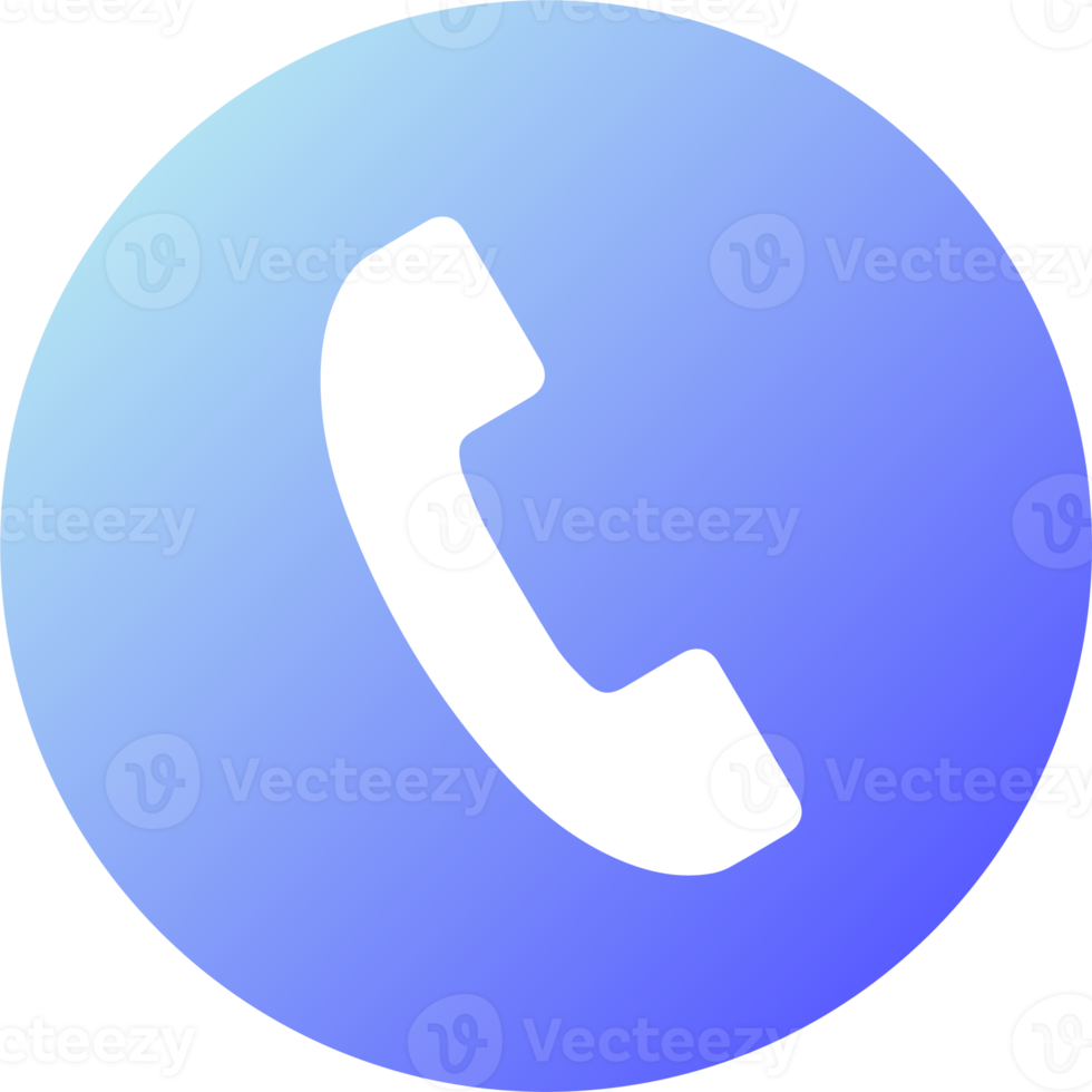 Phone call icon in flat design style. Telephone signs illustration. png