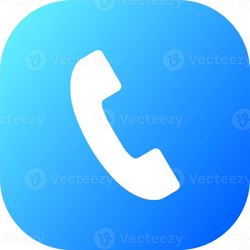 Phone call icon in flat design style. Telephone signs illustration. png