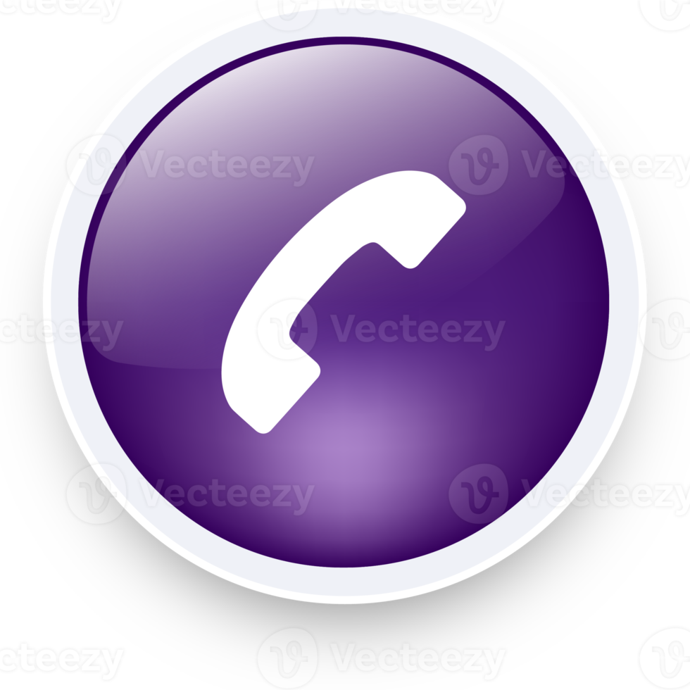 Phone call icon in realistic design style. Telephone signs illustration. png