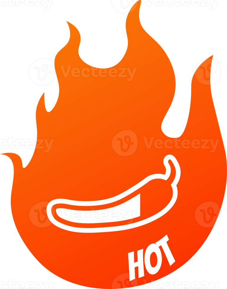 iconos de chile de nivel picante con llama. ilustración de signos de niveles calientes. png