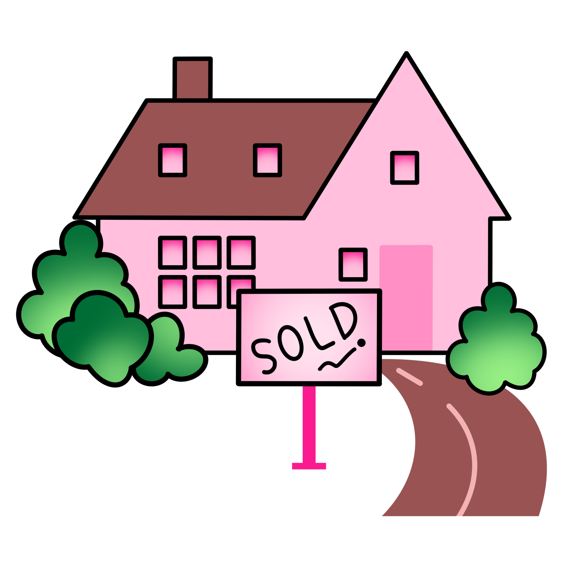 The pink sold house 16416854 PNG