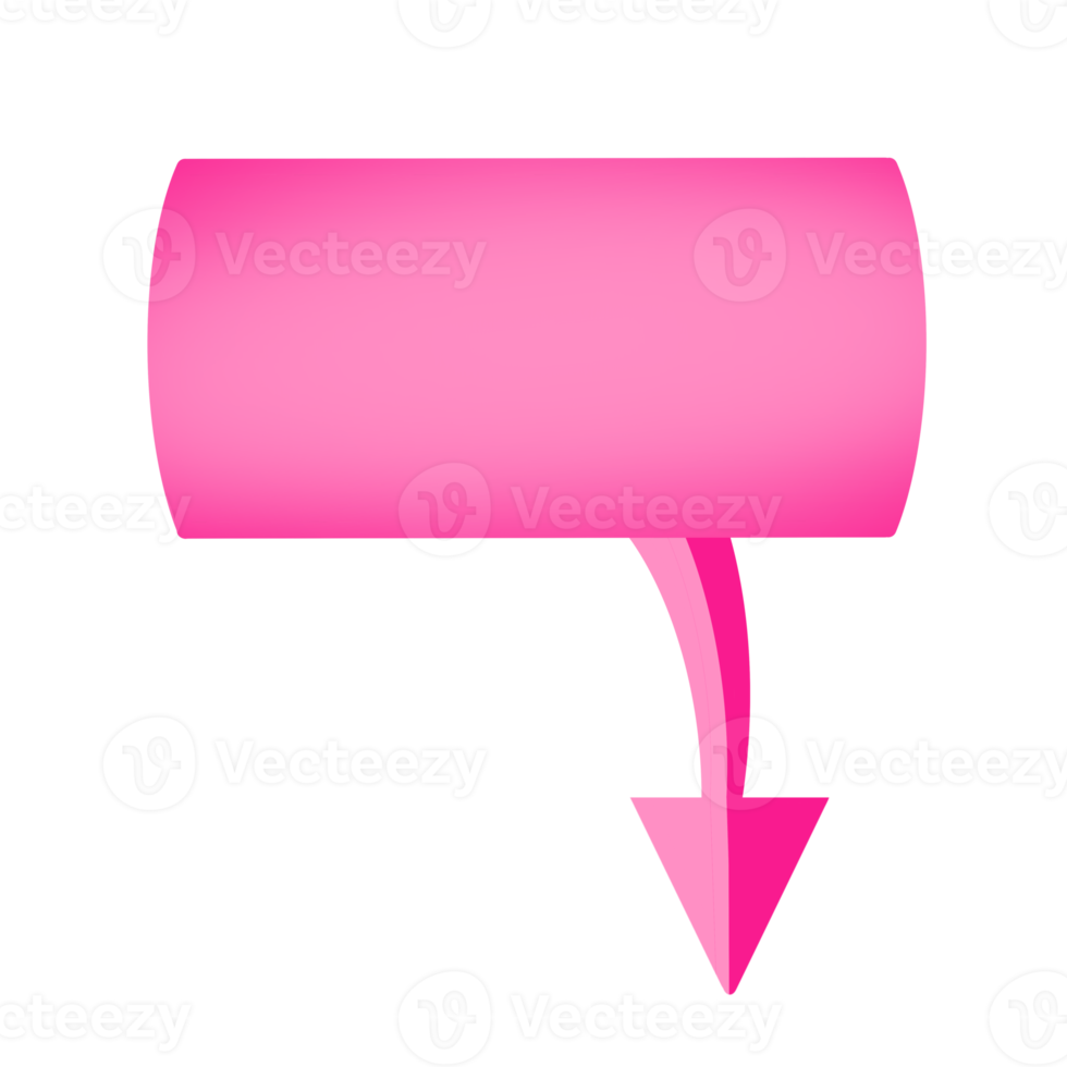 Pink Banner Label png