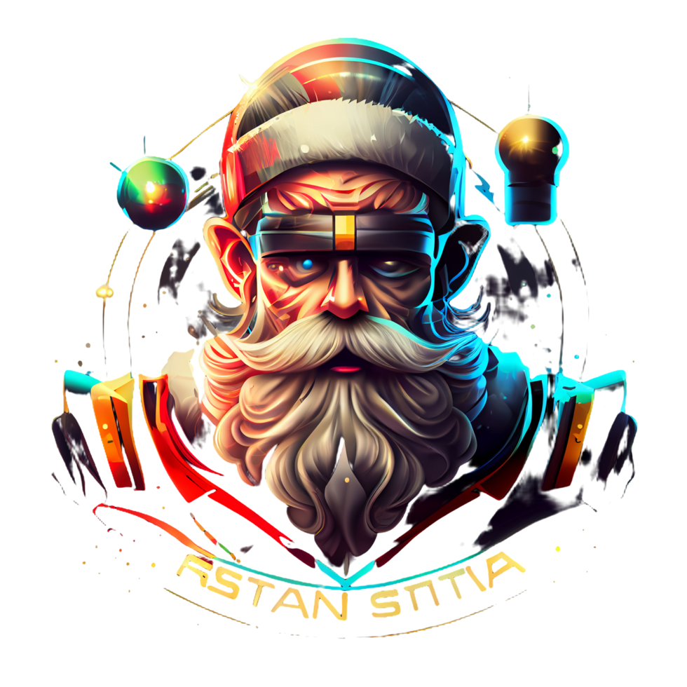 futuristische de kerstman claus png