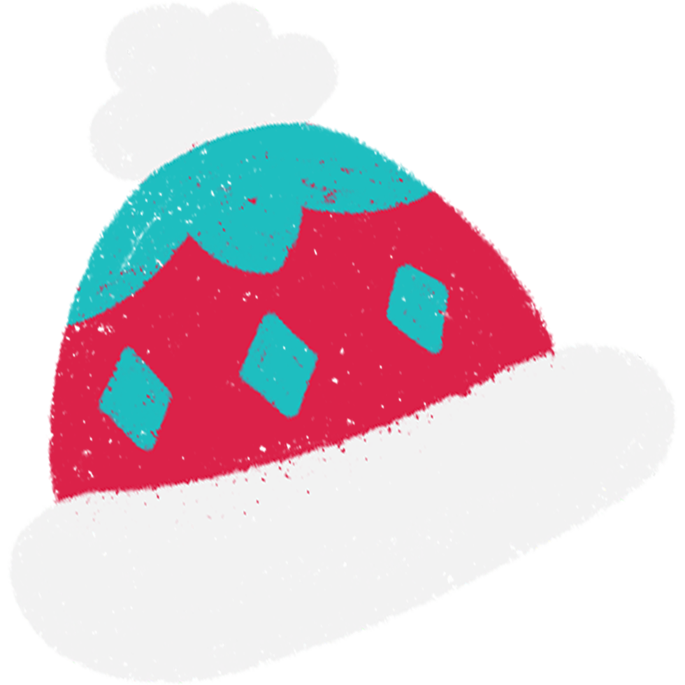 Hand-drawn Christmas Hat png