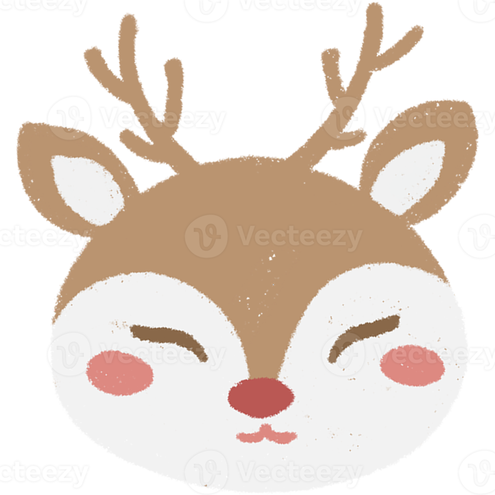 Hand-drawn Christmas Deer png