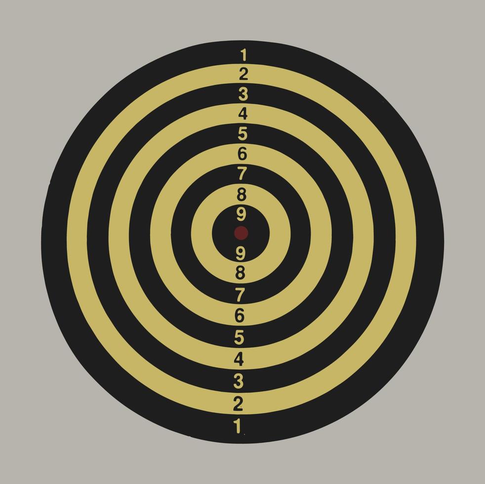 Vintage Dart Board Game vector