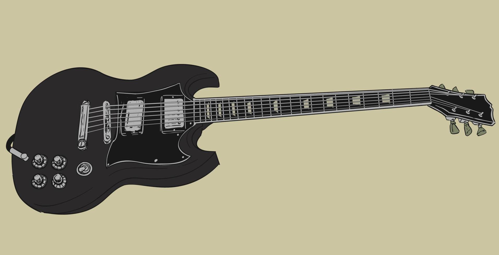 Electric Guitar Illustration vector