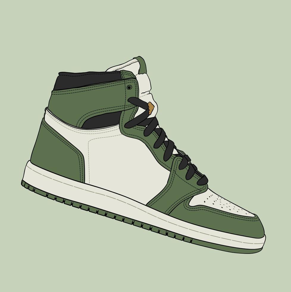 zapatos geniales para jugar al baloncesto vector