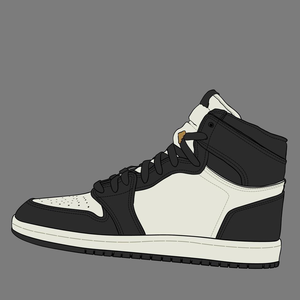 Cool Shoes for Playing Basketball vector